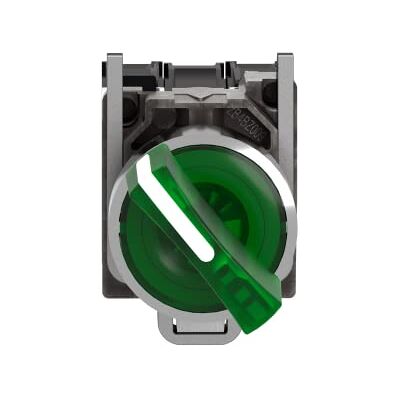 Schneider Electric Harmony XB4 bouton à manette lumin Ø22-2 pos fix vert 1O+1F 230V XB4BK123M5 - Publicité Schneider Electric Harmony XB4 bouton à manette lumin Ø22-2 pos fix vert 1O+1F 230V XB4BK123M5 - Publicité