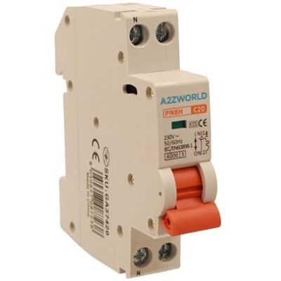 ZOREI Interrupteur magnétothermique automatique 20 A C20, MCB 1P+N Courbe C 6000A, 220 V de 1 module DIN, sauvetage Stotz - Publicité ZOREI Interrupteur magnétothermique automatique 20 A C20, MCB 1P+N Courbe C 6000A, 220 V de 1 module DIN, sauvetage Stotz - Publicité