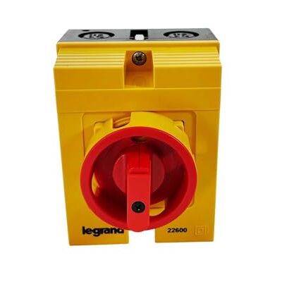 Legrand 022600 Interrupteur de proximité 3P 25A Boitier jaune étanche IP65 - Publicité Legrand 022600 Interrupteur de proximité 3P 25A Boitier jaune étanche IP65 - Publicité