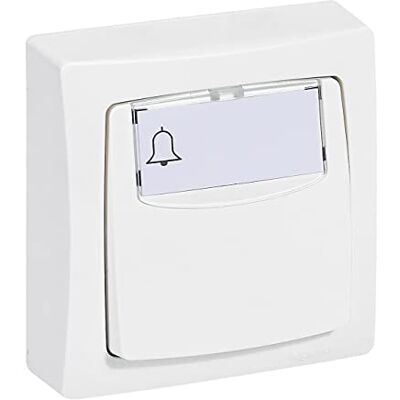 Legrand Poussoir avec porte-étiquette Appareillage Saillie Blanc - Publicité Legrand Poussoir avec porte-étiquette Appareillage Saillie Blanc - Publicité