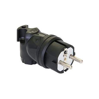 ELETTROCANALI Fiche caoutchouc coudé IP444 2P+ T 16A (PCE) EC6902F - Publicité ELETTROCANALI Fiche caoutchouc coudé IP444 2P+ T 16A (PCE) EC6902F - Publicité