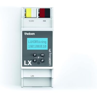 Theben 4800495 I LUXORliving IP1 I Centrale système pour Le système Smart Home KNX LUXORliving I Interface Ethernet et Bus. Publicité Theben 4800495 I LUXORliving IP1 I Centrale système pour Le système Smart Home KNX LUXORliving I Interface Ethernet et Bus. Publicité