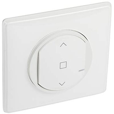 Legrand Commande sans fil pour volet roulant pour installation connectée Céliane with Netatmo avec plaque Laqué Blanc - Publicité Legrand Commande sans fil pour volet roulant pour installation connectée Céliane with Netatmo avec plaque Laqué Blanc - Publicité