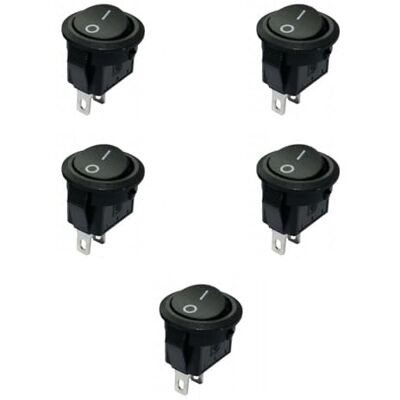 Electron 5 interrupteurs ON-OFF à bascule, bouton noir, unipolaire SPST, 2 positions, rond, montage par panneau, trou diamètre 14 mm, marquage 0-I, portée 230 V 3 A, contacts à souder - Publicité Electron 5 interrupteurs ON-OFF à bascule, bouton noir, unipolaire SPST, 2 positions, rond, montage par panneau, trou diamètre 14 mm, marquage 0-I, portée 230 V 3 A, contacts à souder - Publicité