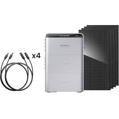 Jackery SolarVault 3 Pro Max Système solaire domestique avec panneaux solaires bifaciaux 2000 W, 2× batteries d’extension BP2500 et 8 câbles d’extension solaire 5 m (configuration 4 panneaux) - Publicité Jackery SolarVault 3 Pro Max Système solaire domestique avec panneaux solaires bifaciaux 2000 W, 2× batteries d’extension BP2500 et 8 câbles d’extension solaire 5 m (configuration 4 panneaux) - Publicité