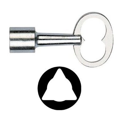 GEBA clé triangle 11mm pour contacteur accès pompier - Publicité GEBA clé triangle 11mm pour contacteur accès pompier - Publicité