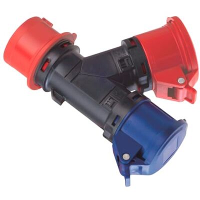 Electron Multiplicateur adaptateur triphasé de prise industrielle CEE 380 V 400 V 5 pôles 4P+T à 1 prise industrielle 220 V 230 V 3 pôles 2P+T et 1 prise industrielle 380 V 400 V 4 pôles 3P+T, 16 A, IP54 - Publicité Electron Multiplicateur adaptateur triphasé de prise industrielle CEE 380 V 400 V 5 pôles 4P+T à 1 prise industrielle 220 V 230 V 3 pôles 2P+T et 1 prise industrielle 380 V 400 V 4 pôles 3P+T, 16 A, IP54 - Publicité