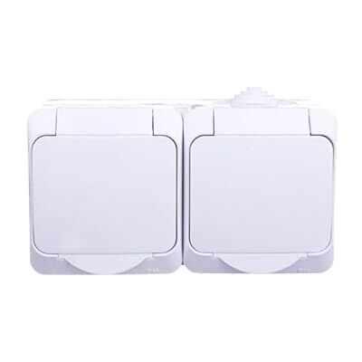 Schneider Electric Cedar Plus WDE00522 3303432400521 Boîte de protection double z/U avec rabat et cache 16 A IP44 Blanc - Publicité Schneider Electric Cedar Plus WDE00522 3303432400521 Boîte de protection double z/U avec rabat et cache 16 A IP44 Blanc - Publicité