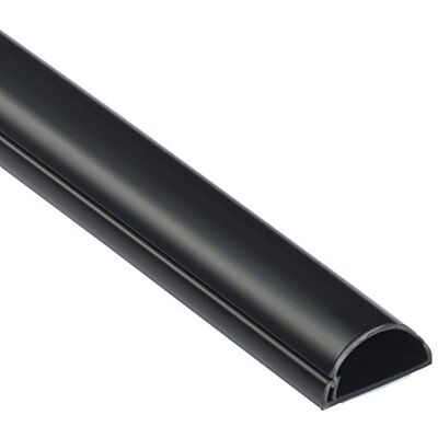 D-line 30x15mm Moulure Décorative en Demi-Cercle 1M3015B Goulotte Électrique Cache-Câble 1m Longeur, Noir - Publicité D-line 30x15mm Moulure Décorative en Demi-Cercle 1M3015B Goulotte Électrique Cache-Câble 1m Longeur, Noir - Publicité