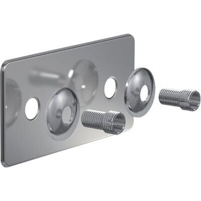 Plaque de finition INOX Watts ROBIFIX 150mm - Raccord - Publicité Plaque de finition INOX Watts ROBIFIX 150mm - Raccord - Publicité