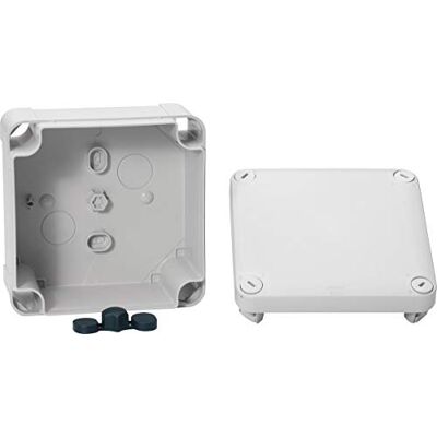 Schneider Electric Boîte de dérivation carrée Dimensions 105 mm x 105 mm x 55 mm, Résistant à l'eau: Non, Matériau: Acrylonitrile butadiène styrène, Type d'installation: À poser en surface - Publicité Schneider Electric Boîte de dérivation carrée Dimensions 105 mm x 105 mm x 55 mm, Résistant à l'eau: Non, Matériau: Acrylonitrile butadiène styrène, Type d'installation: À poser en surface - Publicité