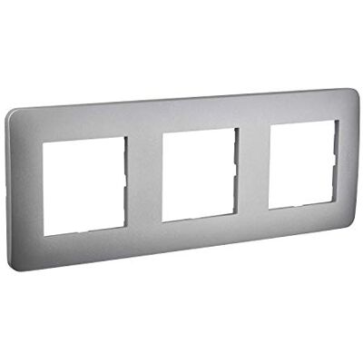 DEBFLEX Plaque electrique Interrupteur pour prise Prise interrupteur electrique plaque plastique prise murale Prise avec interrupteur Gamme Casual Plaque TrIPle Silver - Publicité DEBFLEX Plaque electrique Interrupteur pour prise Prise interrupteur electrique plaque plastique prise murale Prise avec interrupteur Gamme Casual Plaque TrIPle Silver - Publicité