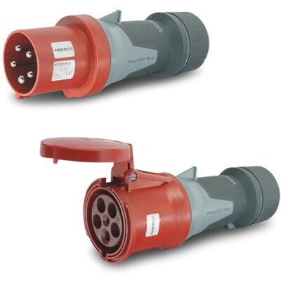 Mennekes CEE Lot de 2 prises et d'embrayage 400 V/63 A 5 p IP44 - Publicité Mennekes CEE Lot de 2 prises et d'embrayage 400 V/63 A 5 p IP44 - Publicité