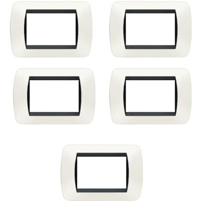 Bticino Plaque Living Light International 3 places Technopolymère L4803 pour interrupteurs prises et boutons (5, blanc L4803PB) - Publicité Bticino Plaque Living Light International 3 places Technopolymère L4803 pour interrupteurs prises et boutons (5, blanc L4803PB) - Publicité