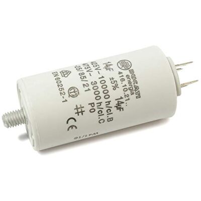 DUCATI ENERGIA Condensateur moteur 14uF ± 5%/475V, polypropylène métallisé, rond, montage sur panneau, W1-11014/DUC - Publicité DUCATI ENERGIA Condensateur moteur 14uF ± 5%/475V, polypropylène métallisé, rond, montage sur panneau, W1-11014/DUC - Publicité