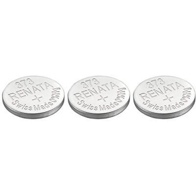 Renata Lot de 3 Piles bouton Silver Oxyde 373 / SR916 SW 0% mercure - Publicité Renata Lot de 3 Piles bouton Silver Oxyde 373 / SR916 SW 0% mercure - Publicité