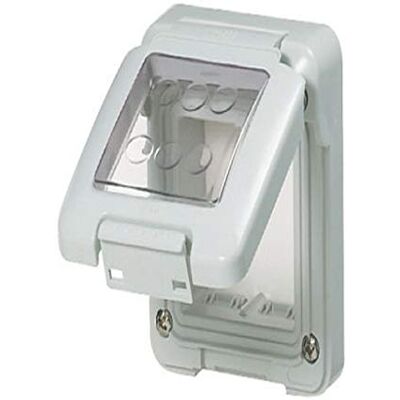 GEWISS Gw27401 Armoire électrique étanche Couvercle pour boîtier de combiné 48 PTC Gamme, 2 Système module, longueur 75 mm x Hauteur 85 mm, Gris - Publicité GEWISS Gw27401 Armoire électrique étanche Couvercle pour boîtier de combiné 48 PTC Gamme, 2 Système module, longueur 75 mm x Hauteur 85 mm, Gris - Publicité