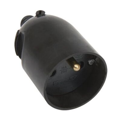 DEBFLEX Connecteur electrique Adaptateur prise Prise Plate Raccord electrique Fiche electrique Fiche Femelle 2P+T 16A Avec EClipse Sortie Droite A Coiffe Noir Vrac 713390 - Publicité DEBFLEX Connecteur electrique Adaptateur prise Prise Plate Raccord electrique Fiche electrique Fiche Femelle 2P+T 16A Avec EClipse Sortie Droite A Coiffe Noir Vrac 713390 - Publicité