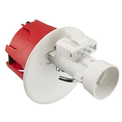DEBFLEX Boite encastrement Boite té Prise electrique murale Cache boite electrique Boite Point De Centre Cloison Seche D67 Rouge + Fiche Douille B22 718905 - Publicité DEBFLEX Boite encastrement Boite té Prise electrique murale Cache boite electrique Boite Point De Centre Cloison Seche D67 Rouge + Fiche Douille B22 718905 - Publicité