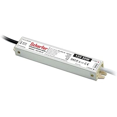 Scharfer Bloc d'alimentation 12 V Driver Transformateur LED étanche aux éclaboussures IP67 (30 W) - Publicité Scharfer Bloc d'alimentation 12 V Driver Transformateur LED étanche aux éclaboussures IP67 (30 W) - Publicité