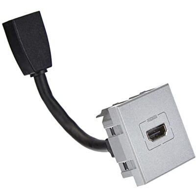 Bticino HC4284 Connecteur HDMI TypeA à Visser Version 1.3 Axolute, 2 Modules, Finition Aluminium - Publicité Bticino HC4284 Connecteur HDMI TypeA à Visser Version 1.3 Axolute, 2 Modules, Finition Aluminium - Publicité