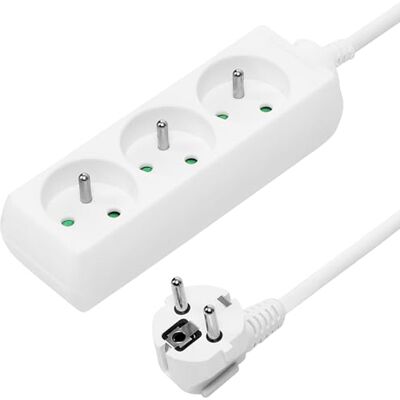 PremiumCord PP3-10 Extension électrique blanche - Power Extension - Publicité PremiumCord PP3-10 Extension électrique blanche - Power Extension - Publicité