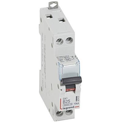 Legrand Disjoncteur DX³6000 U+N 230V~ 25A courbe B 1 module - Publicité Legrand Disjoncteur DX³6000 U+N 230V~ 25A courbe B 1 module - Publicité