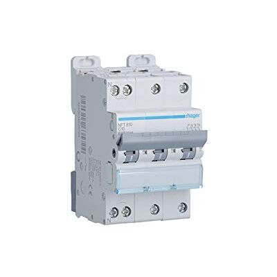Hager disjoncteur 3 pôles + neutre 10a 6ka courbe c vis / vis - Publicité Hager disjoncteur 3 pôles + neutre 10a 6ka courbe c vis / vis - Publicité