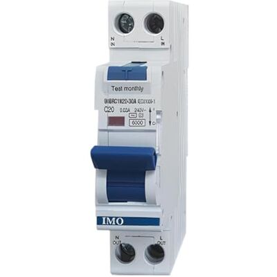 IMO Disjoncteur Différentiel 30ma 32a Type Ac 6ka Courbe C 1p+n 1 Module - Publicité IMO Disjoncteur Différentiel 30ma 32a Type Ac 6ka Courbe C 1p+n 1 Module - Publicité