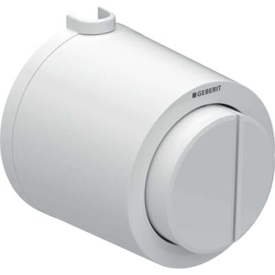Système de chasse pneumatique blanc Geberit - Doubleur - Publicité Système de chasse pneumatique blanc Geberit - Doubleur - Publicité