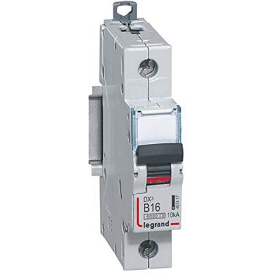 Legrand Disjoncteur DX³6000-1P 230V~ à 400V~ 16A courbe B 1 module - Publicité Legrand Disjoncteur DX³6000-1P 230V~ à 400V~ 16A courbe B 1 module - Publicité