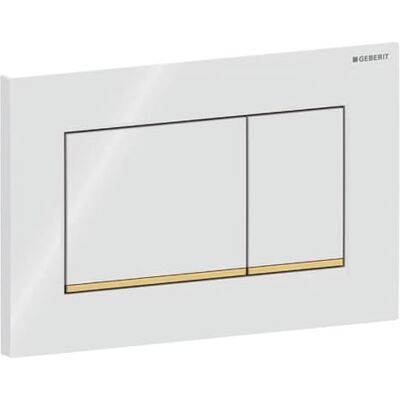 Geberit Plaque de fixation Sigma30, pour rinçage à 2 quantités, 115.883.KK.1, Couleur: blanc - Publicité Geberit Plaque de fixation Sigma30, pour rinçage à 2 quantités, 115.883.KK.1, Couleur: blanc - Publicité