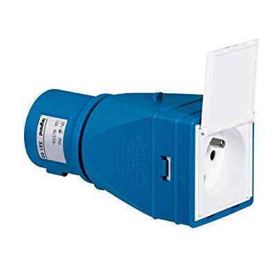 Legrand 052103 Adaptateur Industriel et Domestique avec Volet Livré Monté, 2P+T - Publicité Legrand 052103 Adaptateur Industriel et Domestique avec Volet Livré Monté, 2P+T - Publicité