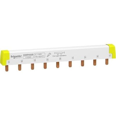 Schneider Electric A9XPH309 - Rail de phase 3P 9 TE - Publicité Schneider Electric A9XPH309 - Rail de phase 3P 9 TE - Publicité