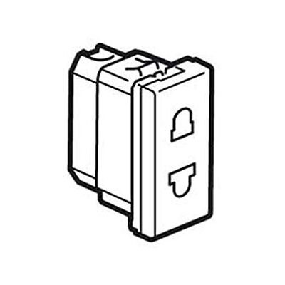 Legrand 074101 Prise 1 mod 2P Euro 16A 250V / US 15A 127V Mosaic Blanc - Publicité Legrand 074101 Prise 1 mod 2P Euro 16A 250V / US 15A 127V Mosaic Blanc - Publicité