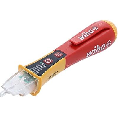 Wiha Testeur de tension sans contact Catégorie IV 12-1000 V AC avec lampe flash 25506 - Publicité Wiha Testeur de tension sans contact Catégorie IV 12-1000 V AC avec lampe flash 25506 - Publicité