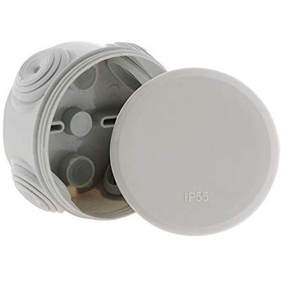Zenitech Boîtes de dérivation IP55 Ø70x35mm Gris - Publicité Zenitech Boîtes de dérivation IP55 Ø70x35mm Gris - Publicité