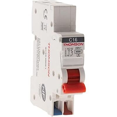 Thomson Disjoncteur 1P+N peignable bornes automatiques 10A NF Easy Connect - Publicité Thomson Disjoncteur 1P+N peignable bornes automatiques 10A NF Easy Connect - Publicité
