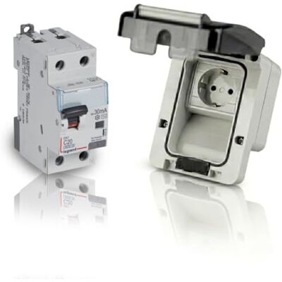 shopVG Prise de courant pour véhicules électriques avec dose de charge IP66 et prise FI/LS 20A (Price +RCBO L20A) - Publicité shopVG Prise de courant pour véhicules électriques avec dose de charge IP66 et prise FI/LS 20A (Price +RCBO L20A) - Publicité