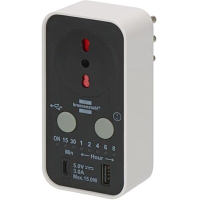 Multiprise Brennenstuhl avec Minuterie - Programmable USB-C & USB-A - Publicité Multiprise Brennenstuhl avec Minuterie - Programmable USB-C & USB-A - Publicité