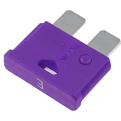 MTA 0700500 Fusibles automobile (x10pcs) 3A Unival 32V 19mm Violet - Publicité MTA 0700500 Fusibles automobile (x10pcs) 3A Unival 32V 19mm Violet - Publicité