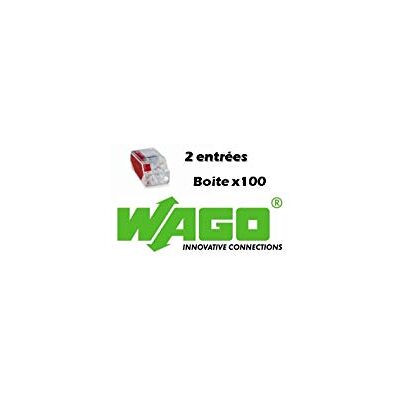 WAGO 100 2 entrées, borne de connexion automatique tranparente - Publicité WAGO 100 2 entrées, borne de connexion automatique tranparente - Publicité