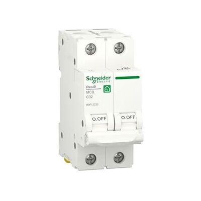 Disjoncteur Schneider Electric 2P 32A Courbe C 230V - Publicité Disjoncteur Schneider Electric 2P 32A Courbe C 230V - Publicité