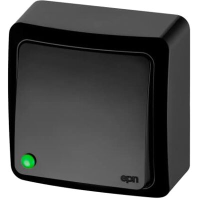 asvendo Série électrique, interrupteur de lumière, interrupteur de commutation, interrupteur à 1 prise, prise 2 prises, noir (interrupteur d'éclairage 1 pole) - Publicité asvendo Série électrique, interrupteur de lumière, interrupteur de commutation, interrupteur à 1 prise, prise 2 prises, noir (interrupteur d'éclairage 1 pole) - Publicité