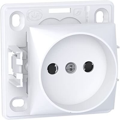 Schneider Electric Alréa, prise de courant 2P, connexion rapide, blanc polaire ALB61274P - Publicité Schneider Electric Alréa, prise de courant 2P, connexion rapide, blanc polaire ALB61274P - Publicité