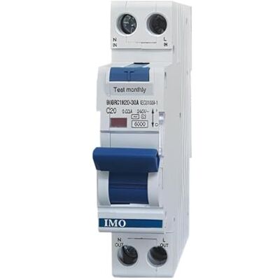 IMO Disjoncteur Différentiel 30ma 16a Type Ac 6ka Courbe C 1p+n 1 Module - Publicité IMO Disjoncteur Différentiel 30ma 16a Type Ac 6ka Courbe C 1p+n 1 Module - Publicité