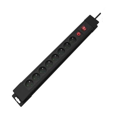 Perel multiprise 8 Prises Type E 1.5m 3500W avec Interrupteur et sécurité Enfant - Publicité Perel multiprise 8 Prises Type E 1.5m 3500W avec Interrupteur et sécurité Enfant - Publicité