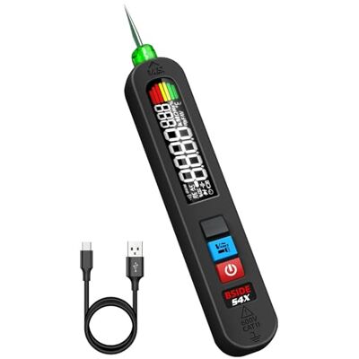 BSIDE S4X Testeur de Tension AC Rechargeable Stylo Détecteur de Tension Sans Contact avec Grand Écran Couleur Testeur de Fuite Électrique 12V-300V Détecteur de Fil Sous Tension avec Lampe de Poche - Publicité BSIDE S4X Testeur de Tension AC Rechargeable Stylo Détecteur de Tension Sans Contact avec Grand Écran Couleur Testeur de Fuite Électrique 12V-300V Détecteur de Fil Sous Tension avec Lampe de Poche - Publicité