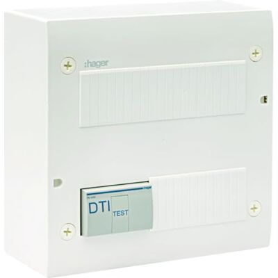Hager - TN305 - 4xRJ45 - Grade 2TV - boîte de communication - Publicité Hager - TN305 - 4xRJ45 - Grade 2TV - boîte de communication - Publicité