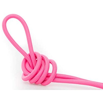 Desineo Fil électrique tissé de Couleur Rose Vintage Look Retro en Tissu - Publicité Desineo Fil électrique tissé de Couleur Rose Vintage Look Retro en Tissu - Publicité
